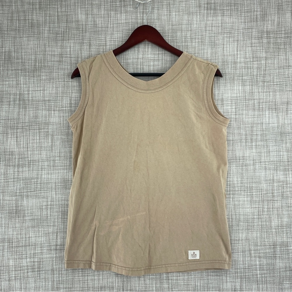 Vintage JC Penney USA Olympics mens size M sleeveless shirt *flaw 1042